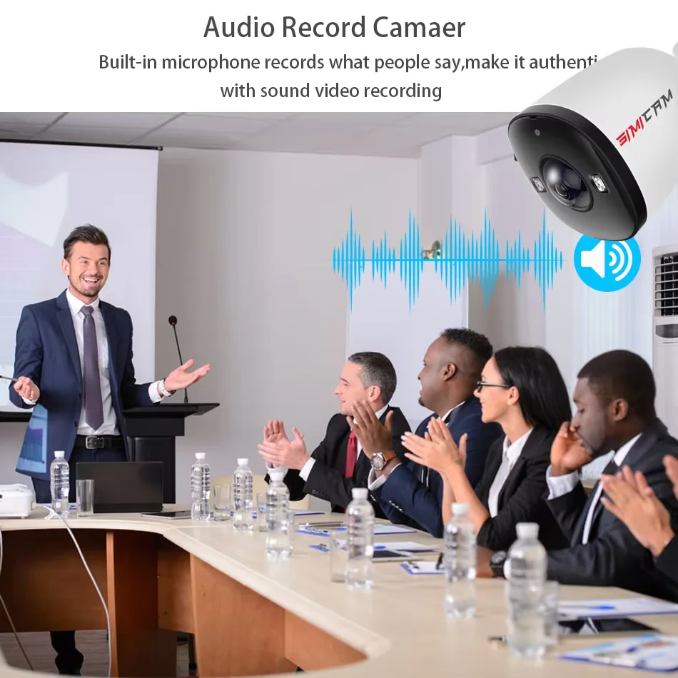 4K 8MP POE Security IP Camera 5MP 4MP Ultra Large Wide Angle Lens 1.6MM2.8MM Smart Alarm Color Night Vision Compatible Onvif NVR