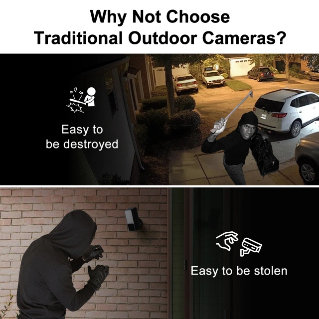 3MP Full Color WiFi Indoor Battery IP Window Camera Pet Fish Camera