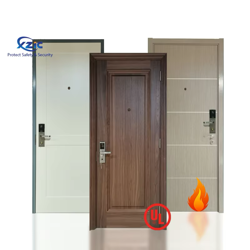 UL Wood Fire Door with Shaker Style, 1/2/6 Panels Shaker Door 20-90 Minutes Fire Rated Doors