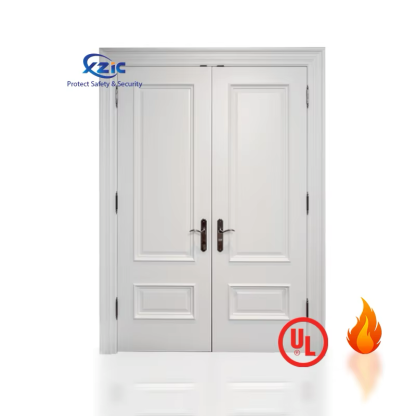 UL Wood Fire Door with Shaker Style, 1/2/6 Panels Shaker Door 20-90 Minutes Fire Rated Doors