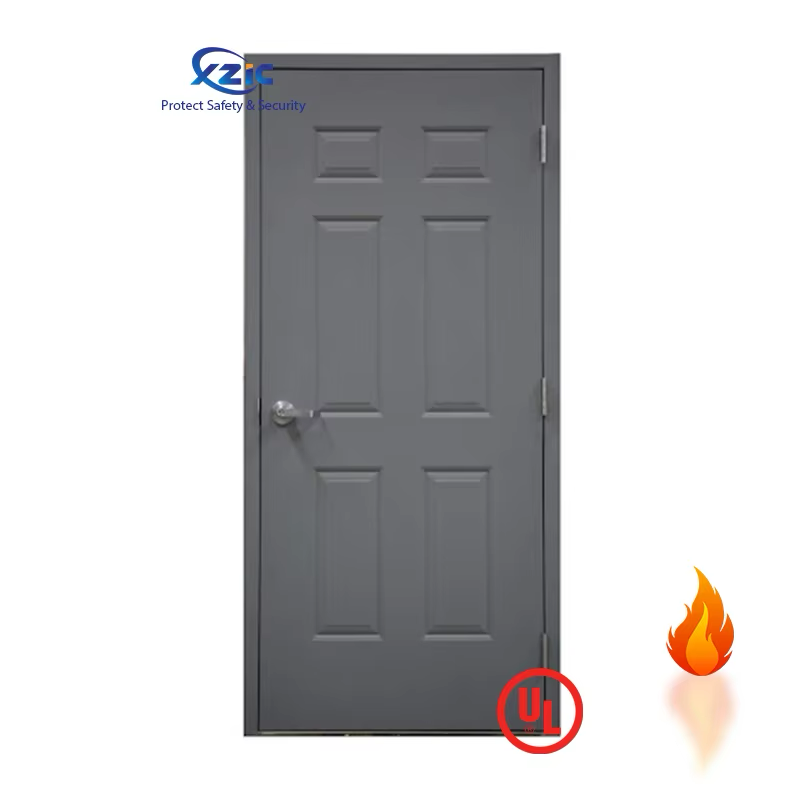 UL Wood Fire Door with Shaker Style, 1/2/6 Panels Shaker Door 20-90 Minutes Fire Rated Doors