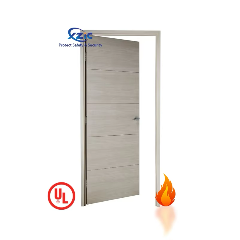 Soundproof Fireproof Wood Fire Door UL Certificated 20-90 Minutes Fire rate for Hotel/Apartment/office