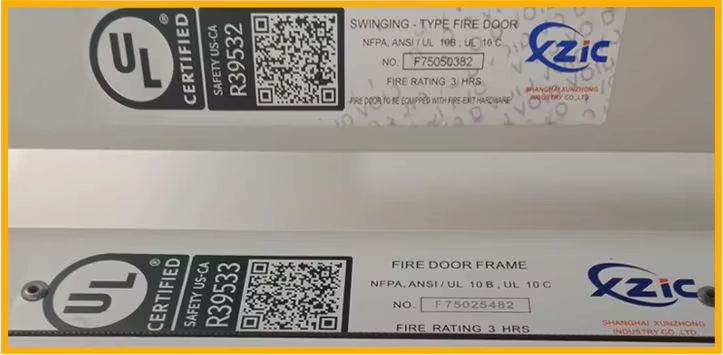 Puerta Tough al blaze, galvanized steel Material Tough al blaze, 90 minutes