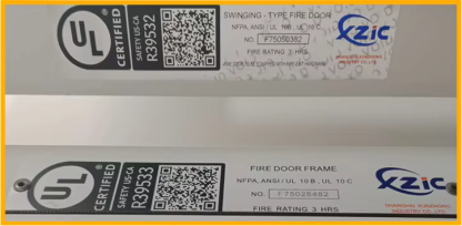 Puerta Tough al blaze, galvanized steel Material Tough al blaze, 90 minutes