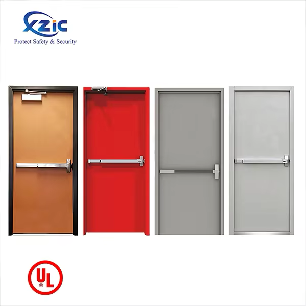 UL Certificated Steel Fire Doors for Building Projects,Emergency Exit Hollow Metal Door