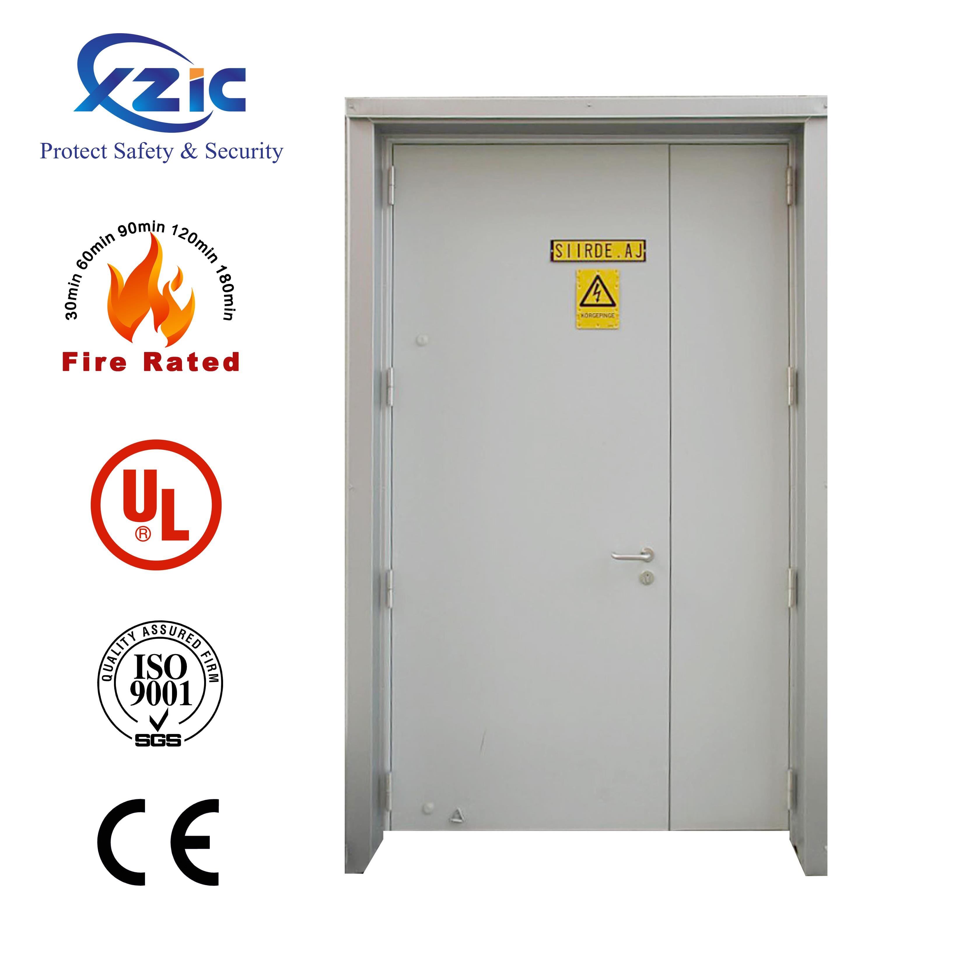 UL Certificated Steel Fire Doors for Building Projects,Emergency Exit Hollow Metal Door
