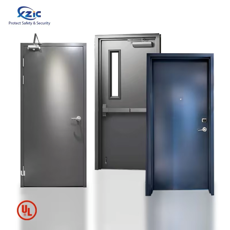 3 HOURS HM Door UL listed Fire rated Door Apartment Fireproof Doors