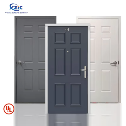 2-Panel 6 Panel Customized Embossed Hollow Metal Door Steel Fire door