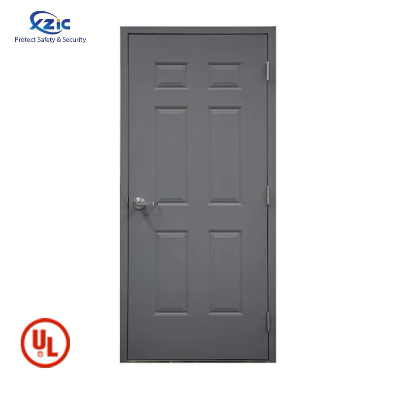 2-Panel 6 Panel Customized Embossed Hollow Metal Door Steel Fire door