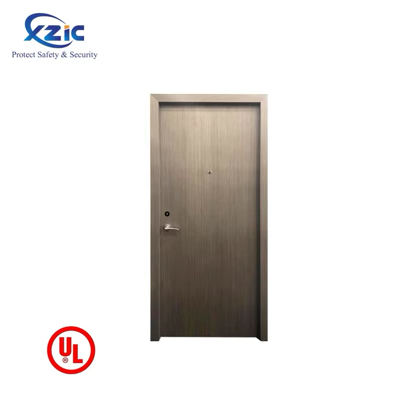 UL 90 minutes Fire Rated Wooden Fire Door for home school Room BNB Hotel company University UL Fire listed Wooden Door