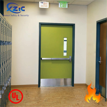 Metal Fire Door with Glass Lite