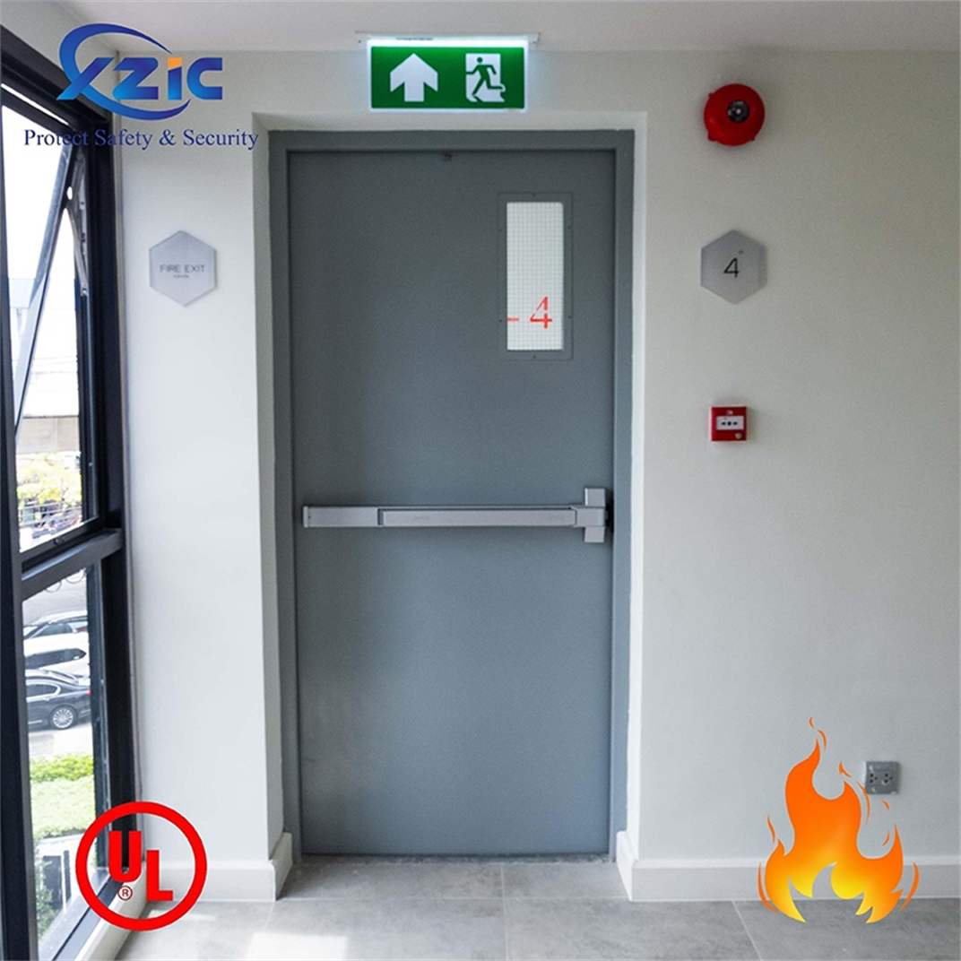 Metal Fire Door with Glass Lite