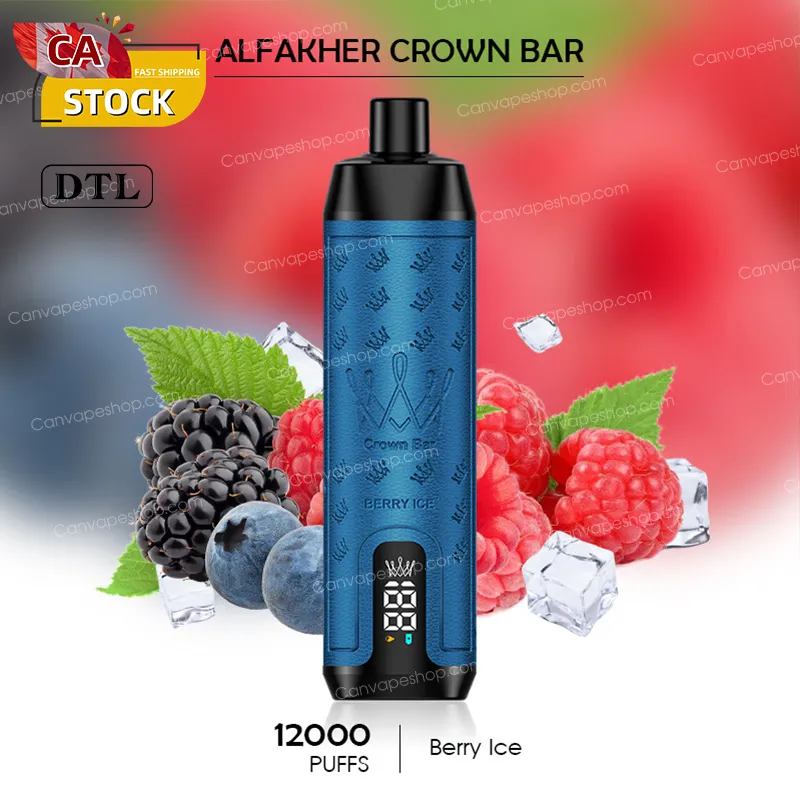 Berry Ice - AL FAKHER CROWN BAR - 12000puffs-canvapeshop-Berry Ice - AL FAKHER CROWN BAR - 12000puffs