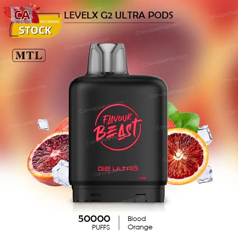 Blood Orange - LevelX G2 Ultra Pods - 50000puffs