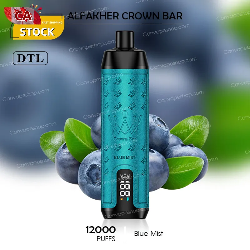 Blue Mist - AL FAKHER CROWN BAR - 12000puffs-canvapeshop-Blue Mist - AL FAKHER CROWN BAR - 12000puffs