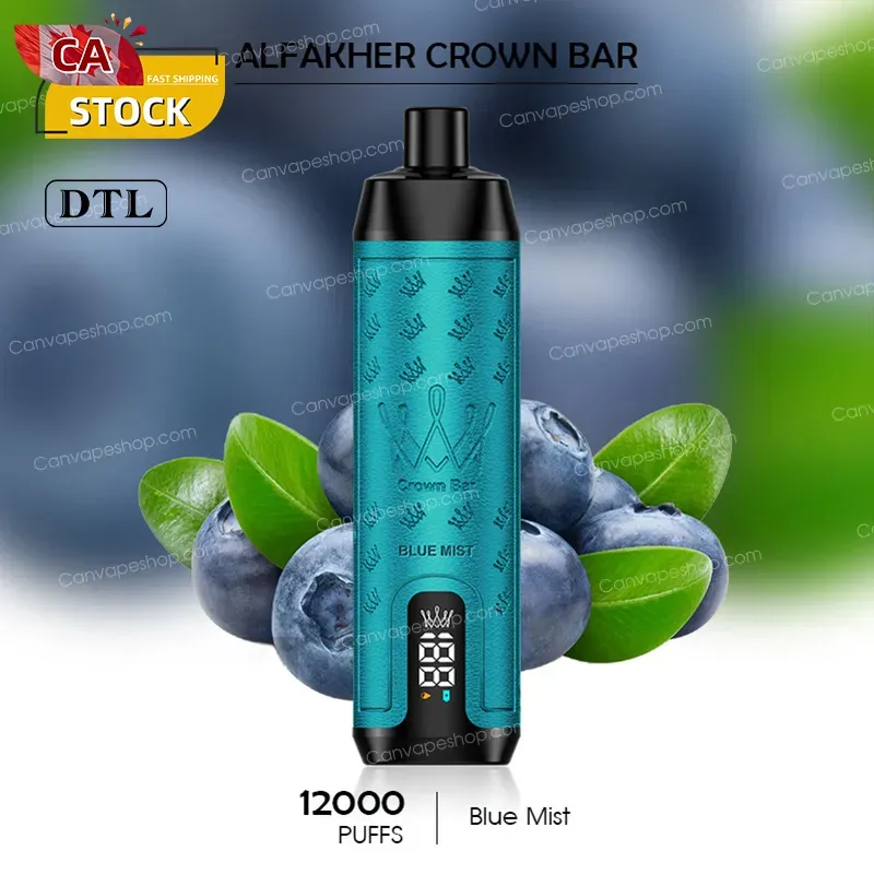 Blue Mist - AL FAKHER CROWN BAR - 12000puffs-canvapeshop-Blue Mist - AL FAKHER CROWN BAR - 12000puffs
