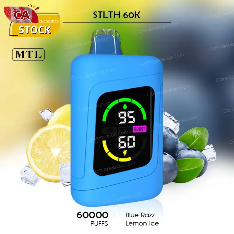 Blue Razz  Lemon Ice - STLTH 60K - 60000puffs-canvapeshop-Blue Razz  Lemon Ice - STLTH 60K - 60000puffs