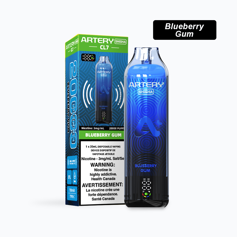 Blueberry Gum-ARTERY CL7-20000 Puffs-canvapeshop-Blueberry Gum-ARTERY CL7-20000 Puffs