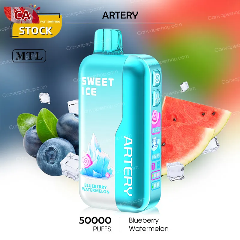 Blueberry Watermelon - Artery CL6 - 50000puffs-canvapeshop-Blueberry Watermelon - Artery CL6 - 50000puffs