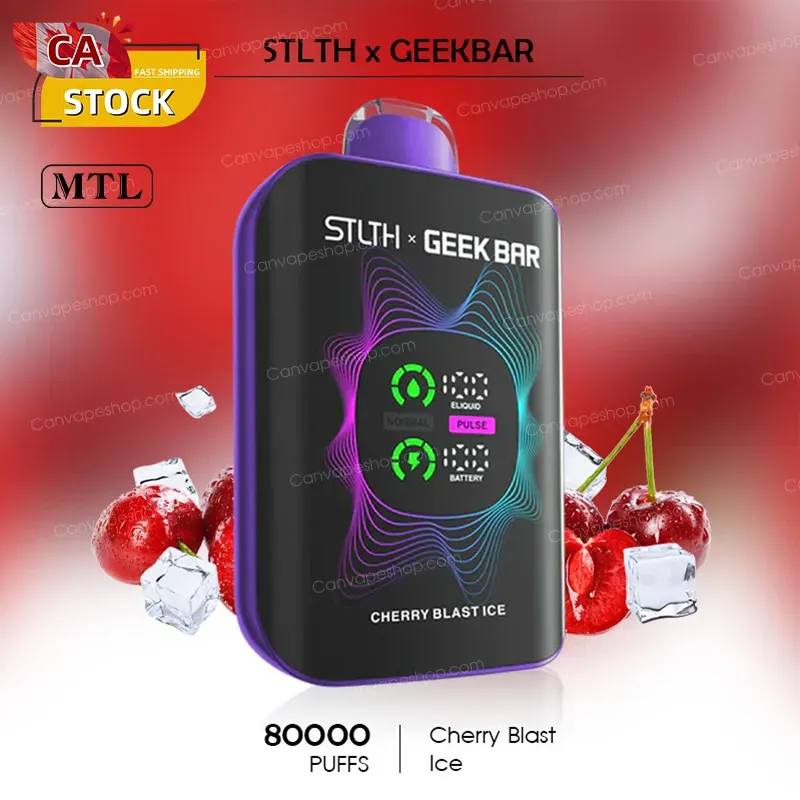 Cherry Blast Ice - STLTH x GEEKBAR - 80000puffs-canvapeshop-Cherry Blast Ice - STLTH x GEEKBAR - 80000puffs