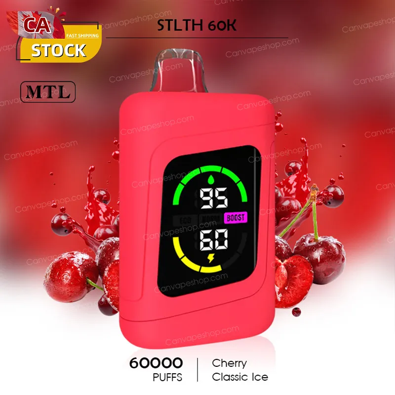 Cherry Classic Ice - STLTH 60K - 60000puffs-canvapeshop-Cherry Classic Ice - STLTH 60K - 60000puffs