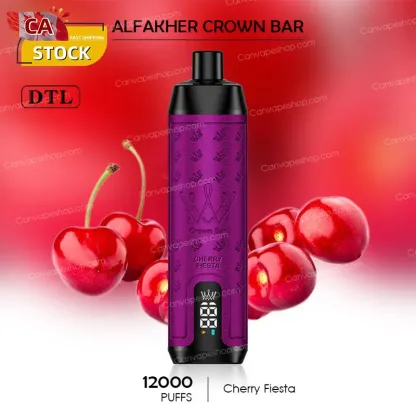 Cherry Fiesta - AL FAKHER CROWN BAR - 12000puffs-canvapeshop-Cherry Fiesta - AL FAKHER CROWN BAR - 12000puffs