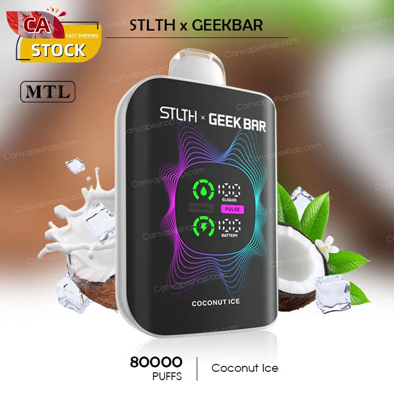 Coconut Ice - STLTH x GEEKBAR - 80000puffs-canvapeshop-Coconut Ice - STLTH x GEEKBAR - 80000puffs