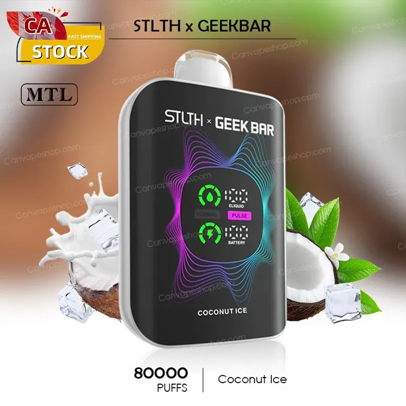 Coconut Ice - STLTH x GEEKBAR - 80000puffs-canvapeshop-Coconut Ice - STLTH x GEEKBAR - 80000puffs
