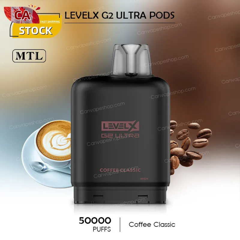 Coffee Classic - LevelX G2 Ultra Pods - 50000puffs-canvapeshop-Coffee Classic - LevelX G2 Ultra Pods - 50000puffs