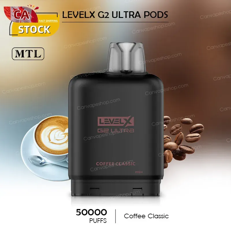 Coffee Classic - LevelX G2 Ultra Pods - 50000puffs-canvapeshop-Coffee Classic - LevelX G2 Ultra Pods - 50000puffs