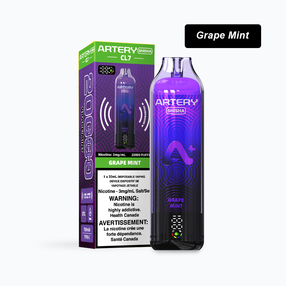 Grape Mint-ARTERY CL7-20000 Puffs-canvapeshop-Grape Mint-ARTERY CL7-20000 Puffs