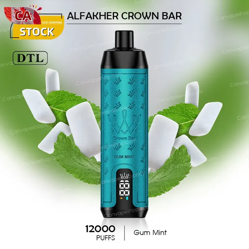 Gum Mint - AL FAKHER CROWN BAR - 12000puffs-canvapeshop-Gum Mint - AL FAKHER CROWN BAR - 12000puffs
