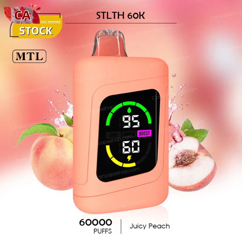 Juicy Peach - STLTH 60K - 60000puffs-canvapeshop-Juicy Peach - STLTH 60K - 60000puffs