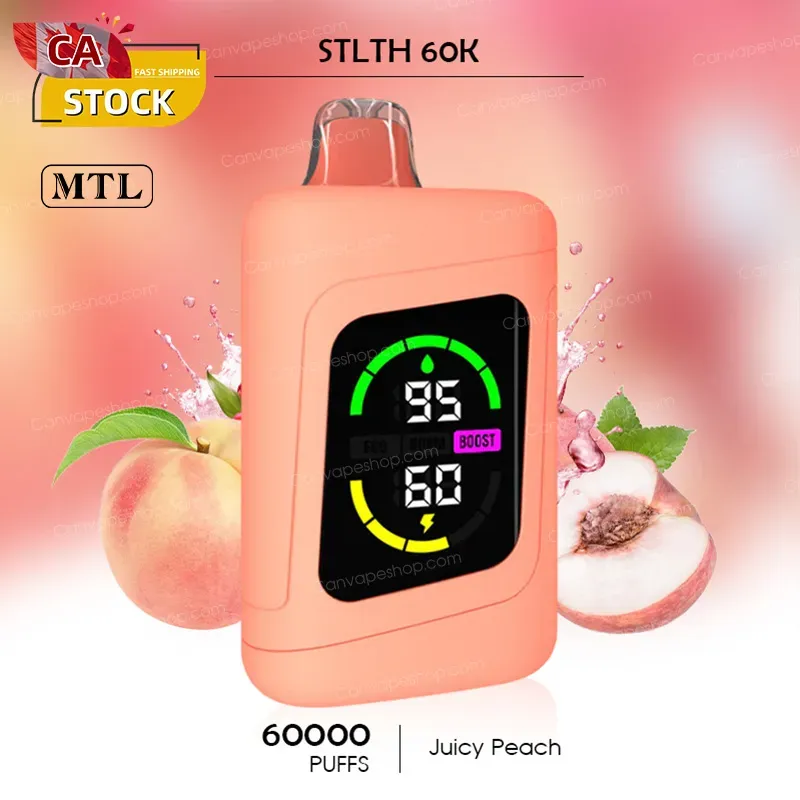 Juicy Peach - STLTH 60K - 60000puffs-canvapeshop-Juicy Peach - STLTH 60K - 60000puffs