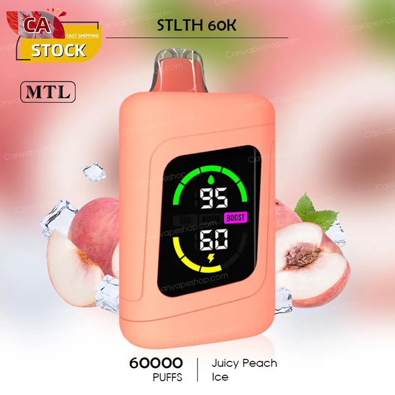 Juicy Peach Ice - STLTH 60K - 60000puffs-canvapeshop-Juicy Peach Ice - STLTH 60K - 60000puffs
