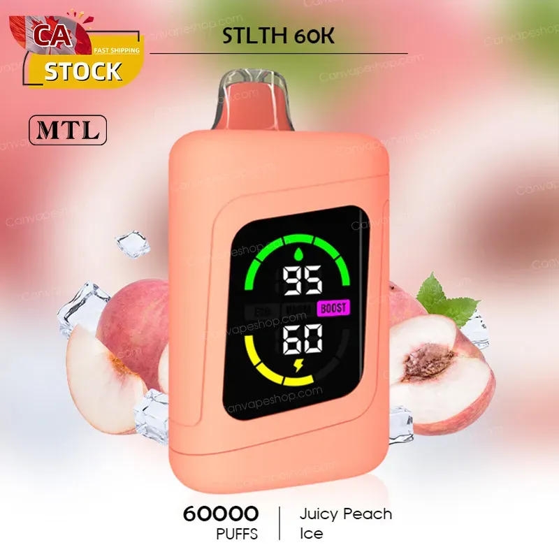 Juicy Peach Ice - STLTH 60K - 60000puffs-canvapeshop-Juicy Peach Ice - STLTH 60K - 60000puffs