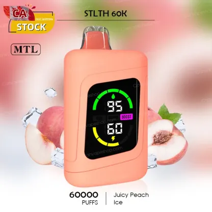 Juicy Peach Ice - STLTH 60K - 60000puffs-canvapeshop-Juicy Peach Ice - STLTH 60K - 60000puffs