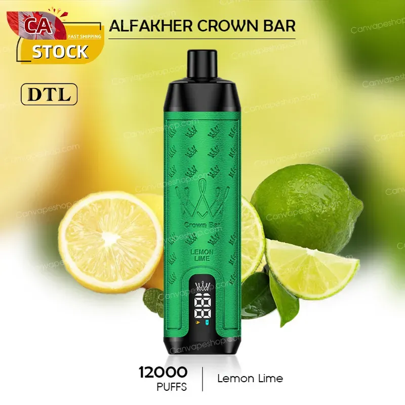 Lemon Lime - AL FAKHER CROWN BAR - 12000puffs-canvapeshop-Lemon Lime - AL FAKHER CROWN BAR - 12000puffs
