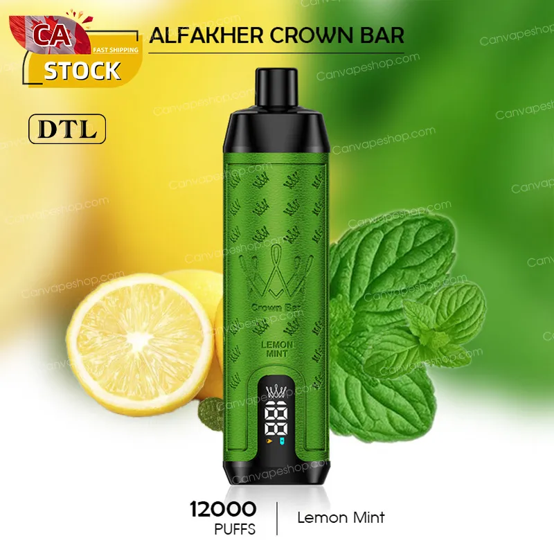 Lemon Mint - AL FAKHER CROWN BAR - 12000puffs-canvapeshop-Lemon Mint - AL FAKHER CROWN BAR - 12000puffs