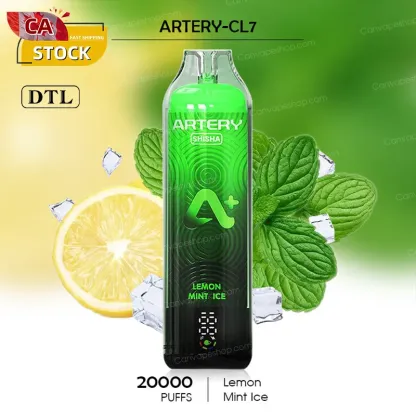 Lemon Mint Ice-ARTERY CL7-20000 Puffs-canvapeshop-Lemon Mint Ice-ARTERY CL7-20000 Puffs
