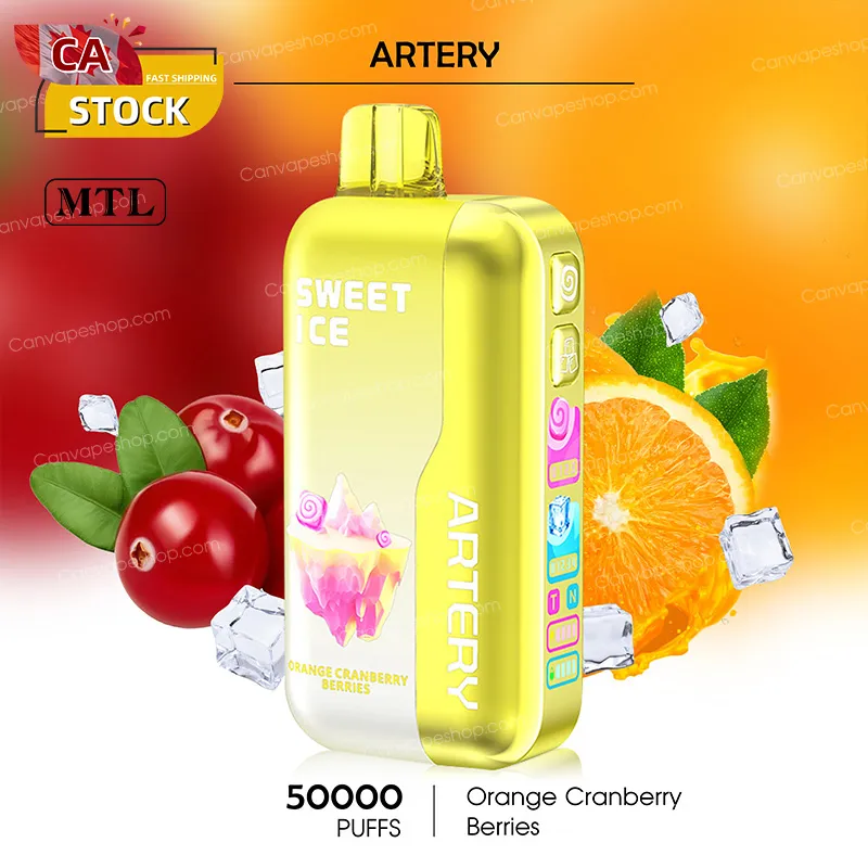 Orange Cranberry Berries - Artery CL6 - 50000puffs-canvapeshop-Orange Cranberry Berries - Artery CL6 - 50000puffs