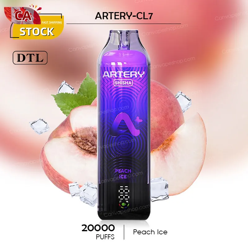 Peach Ice-ARTERY CL7-20000 Puffs-canvapeshop-Peach Ice-ARTERY CL7-20000 Puffs