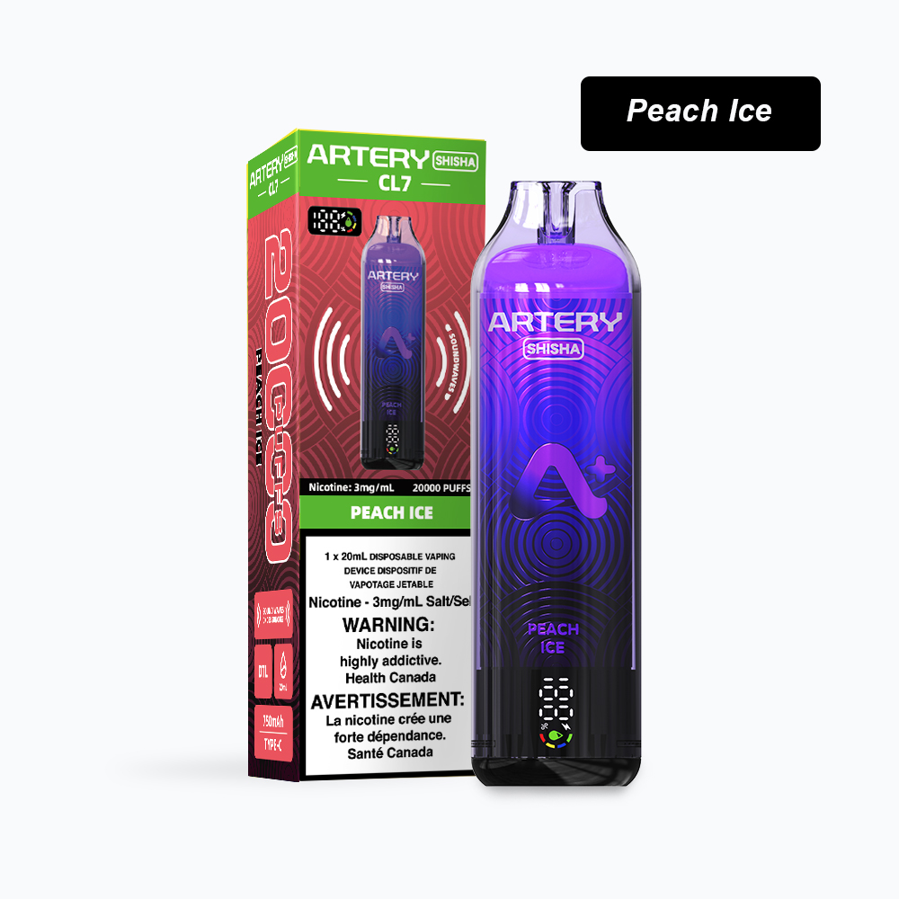 Peach Ice-ARTERY CL7-20000 Puffs-canvapeshop-Peach Ice-ARTERY CL7-20000 Puffs