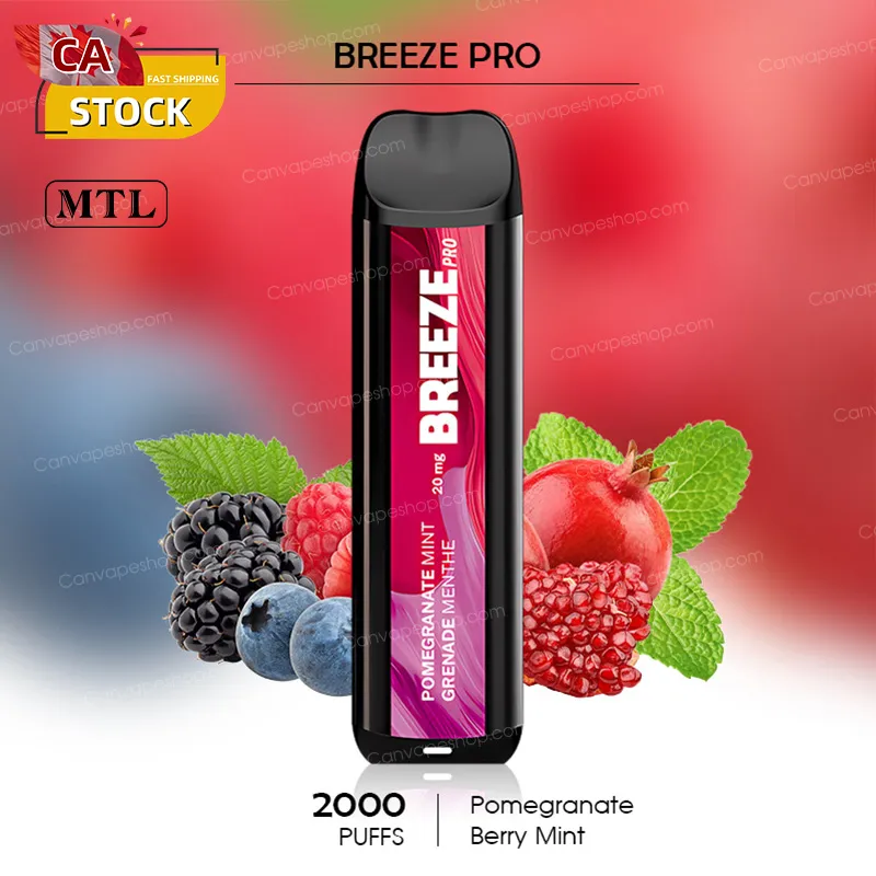 Pomegranate  Berry Mint - Breeze pro - 2000puffs