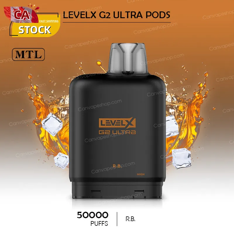 R.B.1 - LevelX G2 Ultra Pods - 50000puffs-canvapeshop-R.B.1 - LevelX G2 Ultra Pods - 50000puffs