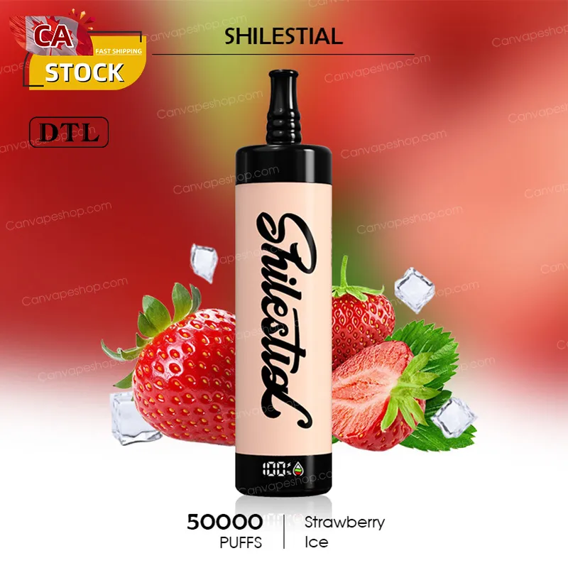 Strawberry Ice - SHILESTIAL - 50000puffs-canvapeshop-Strawberry Ice - SHILESTIAL - 50000puffs