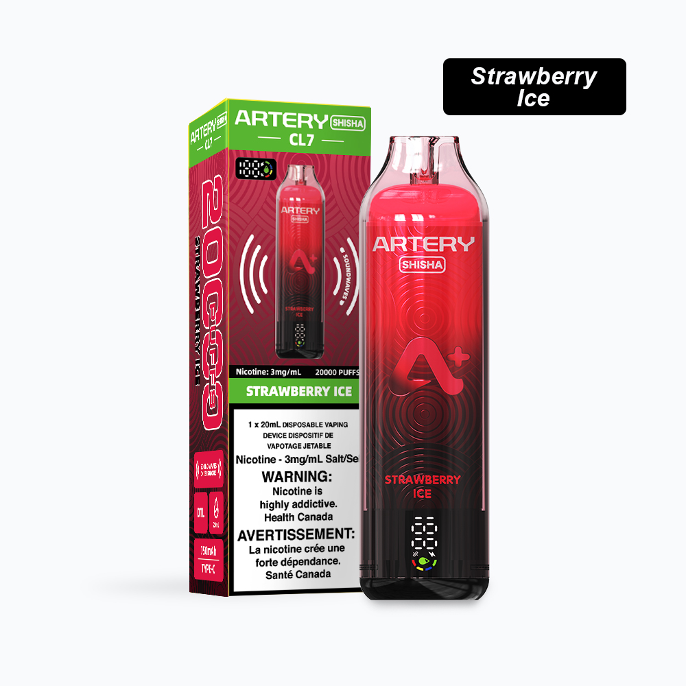 Strawberry  Ice-ARTERY CL7-20000 Puffs-canvapeshop-Strawberry  Ice-ARTERY CL7-20000 Puffs