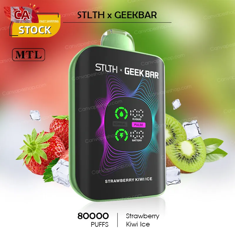 Strawberry Kiwi Ice - STLTH x GEEKBAR - 80000puffs-canvapeshop-Strawberry Kiwi Ice - STLTH x GEEKBAR - 80000puffs