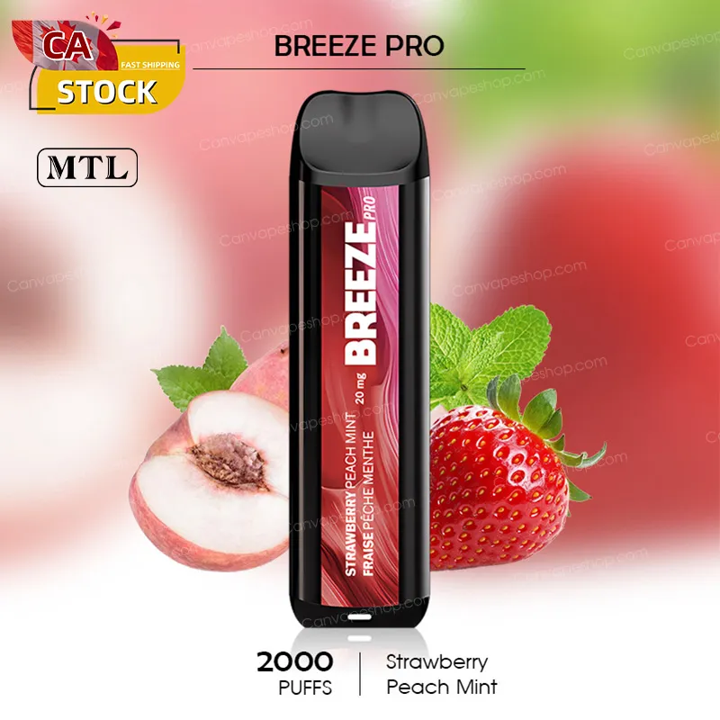 Strawberry Peach Mint - Breeze pro - 2000puffs