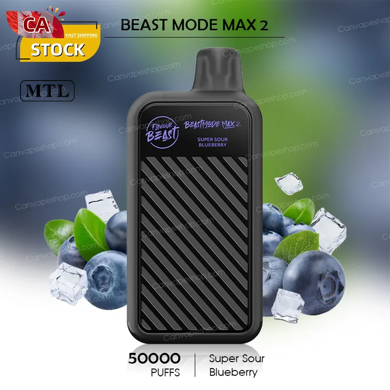 Super Sour Blueberry - Beast Mode Max 2 - 50000puffs